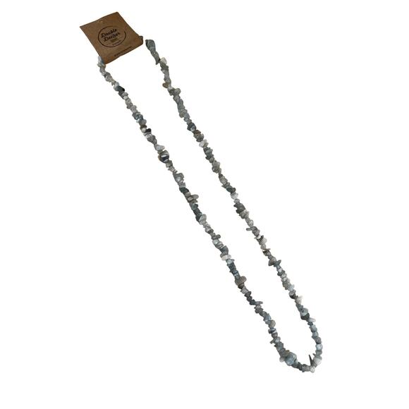 Vintage Aquamarine Gemstone Chip Strand Necklace - Picture 2 of 5